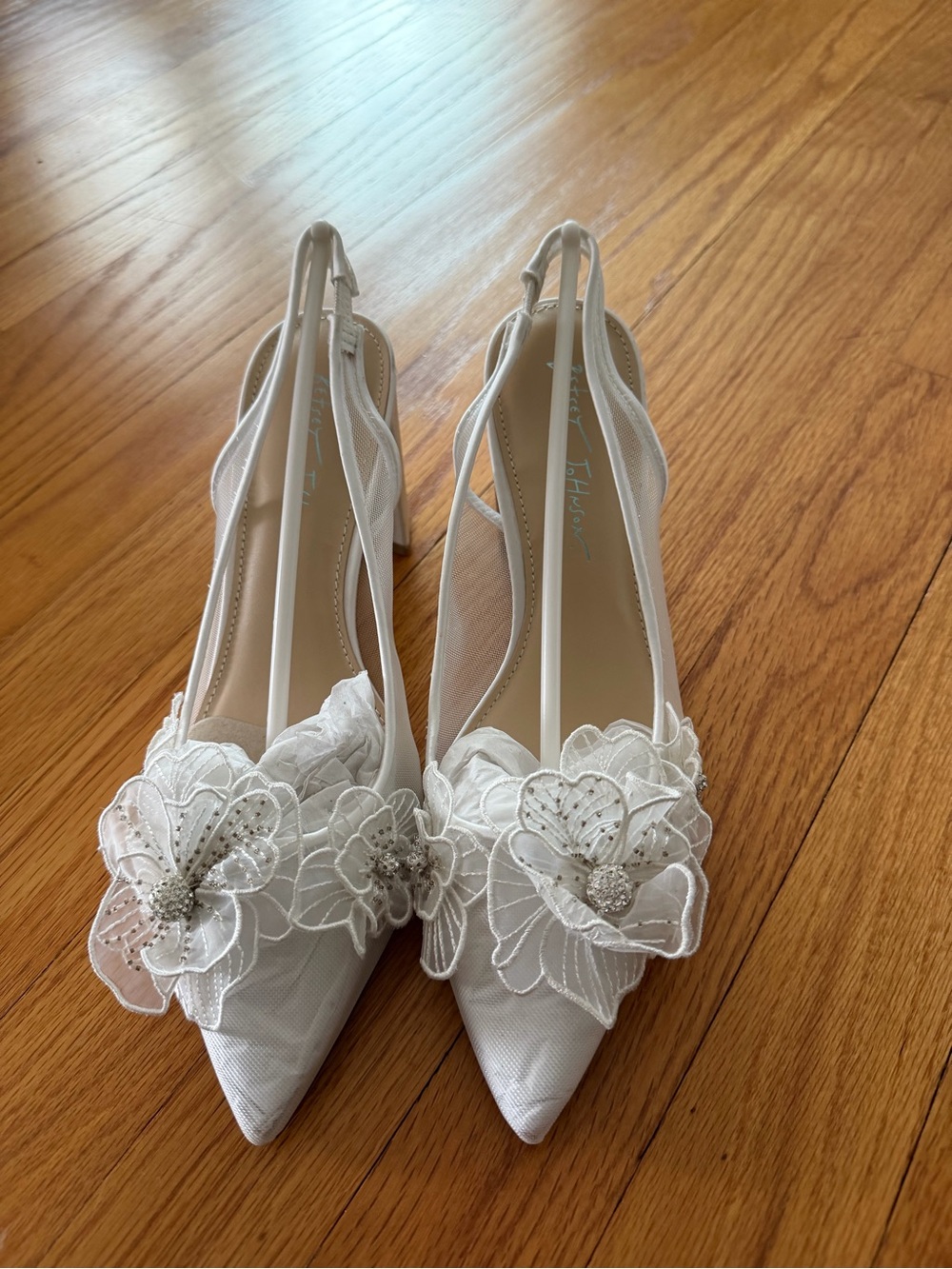 Betsey Johnson Petra Floral Slingback Heels - Women's Shoes